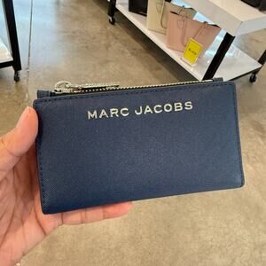 Marc Jacobs 4F5SMP099S02 MEDIUM FLAT WALLET Azure Blue